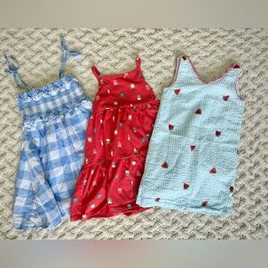 Girls 4T Summer Dress Lot Bundle